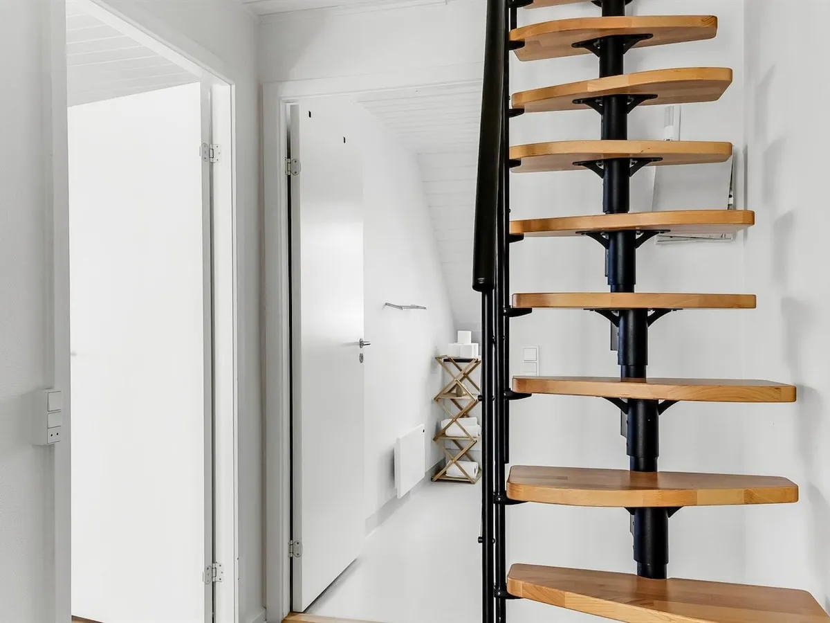 Trappen op til galleriet